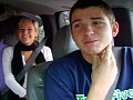 Smiles and excitement bounce around the car on the ride up to Mammoth for some snowboarding.